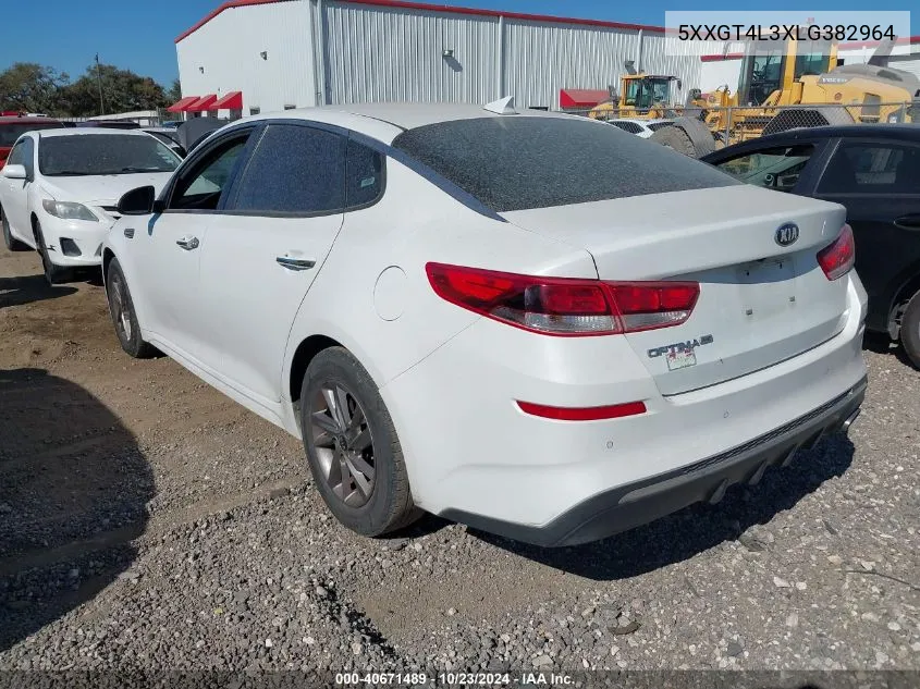 2020 Kia Optima Lx VIN: 5XXGT4L3XLG382964 Lot: 40671489