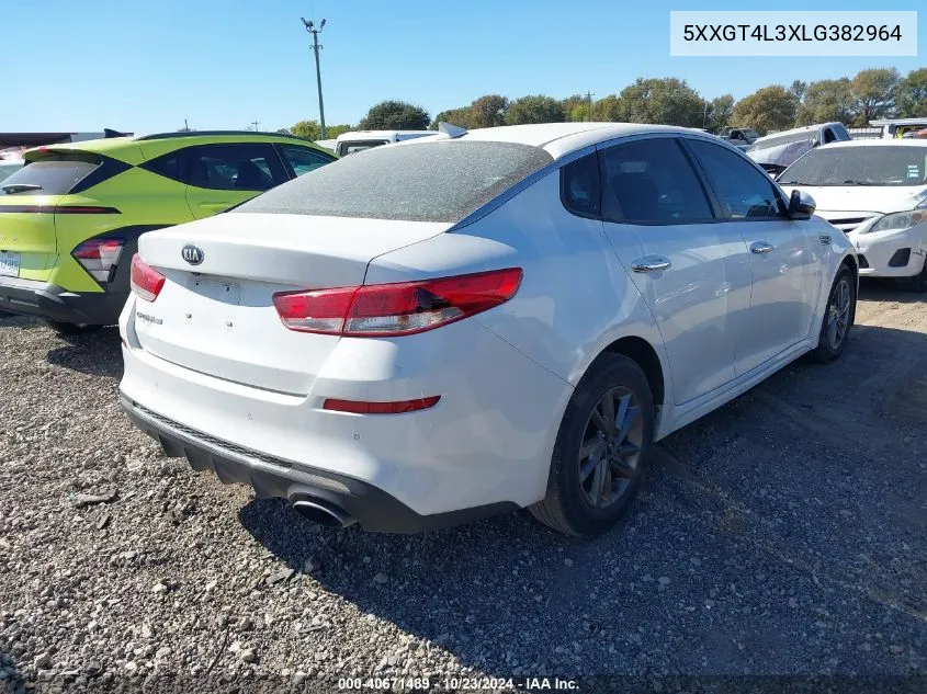 2020 Kia Optima Lx VIN: 5XXGT4L3XLG382964 Lot: 40671489