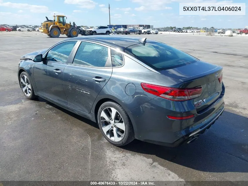 2020 Kia Optima S VIN: 5XXGT4L37LG406024 Lot: 40676433