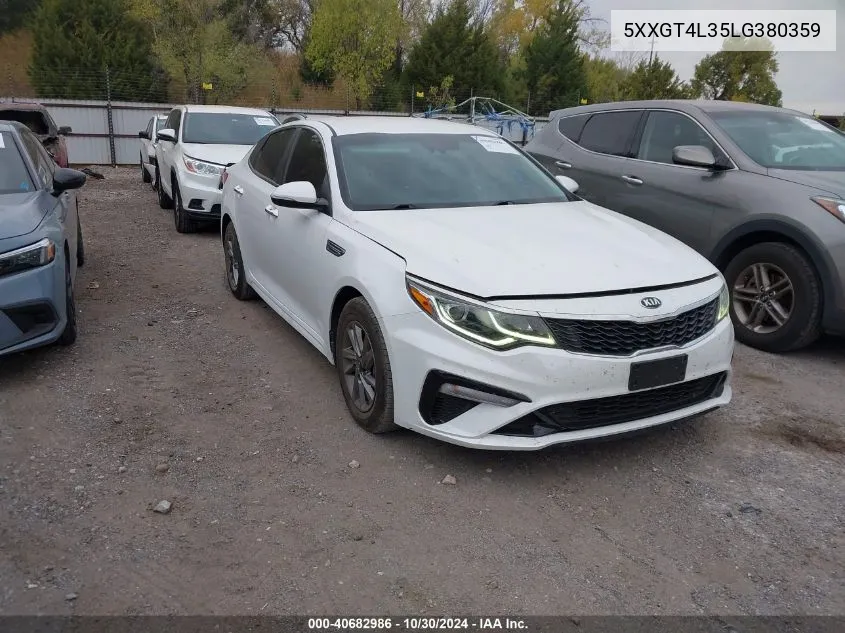 2020 Kia Optima Lx VIN: 5XXGT4L35LG380359 Lot: 40682986