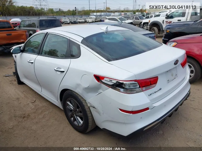 2020 Kia Optima Lx VIN: 5XXGT4L30LG418113 Lot: 40692733