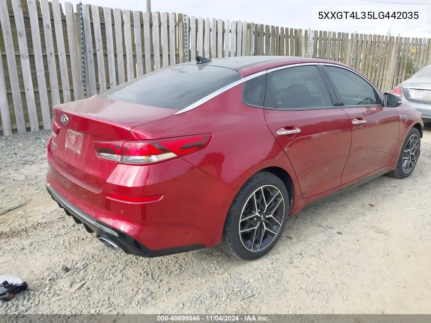 2020 Kia Optima Lx/S/Se VIN: 5XXGT4L35LG442035 Lot: 40699546