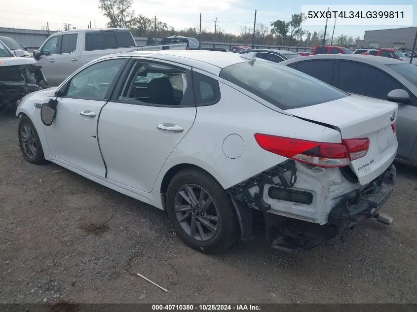 2020 Kia Optima Lx VIN: 5XXGT4L34LG399811 Lot: 40710380