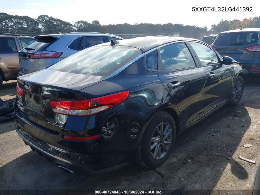 2020 Kia Optima Lx VIN: 5XXGT4L32LG441392 Lot: 40724845