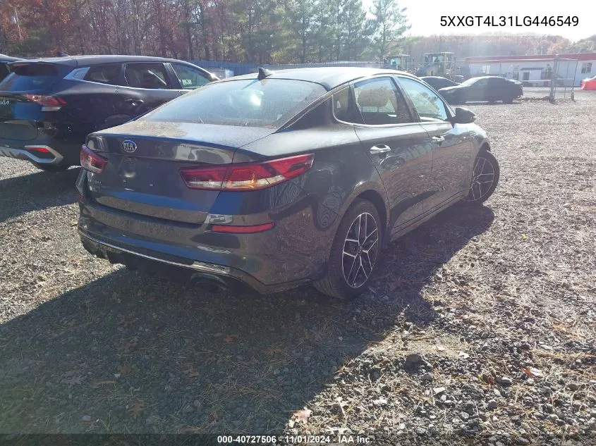 2020 Kia Optima Se VIN: 5XXGT4L31LG446549 Lot: 40727506