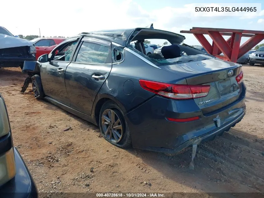 2020 Kia Optima Lx VIN: 5XXGT4L35LG444965 Lot: 40728618