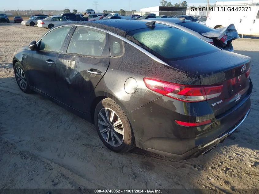 2020 Kia Optima Ex Premium VIN: 5XXGU4L15LG442371 Lot: 40745052