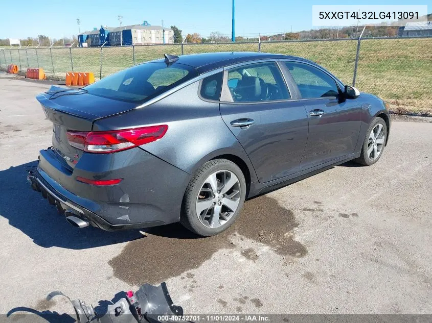 2020 Kia Optima S VIN: 5XXGT4L32LG413091 Lot: 40752701