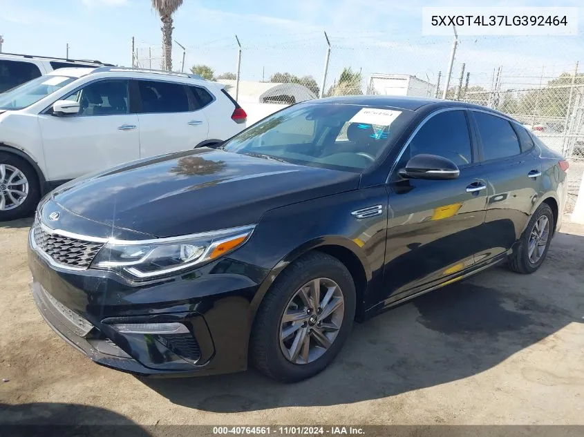 2020 Kia Optima Lx VIN: 5XXGT4L37LG392464 Lot: 40764561