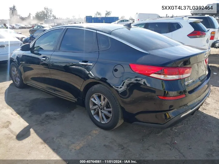 2020 Kia Optima Lx VIN: 5XXGT4L37LG392464 Lot: 40764561