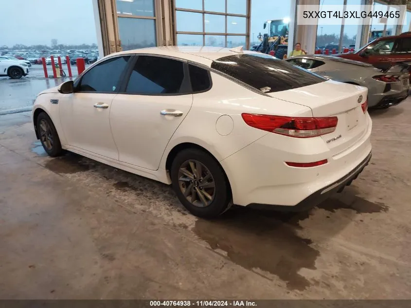 2020 Kia Optima Lx VIN: 5XXGT4L3XLG449465 Lot: 40764938