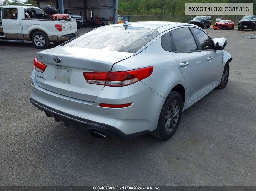 2020 Kia Optima Lx VIN: 5XXGT4L3XLG388313 Lot: 40780363