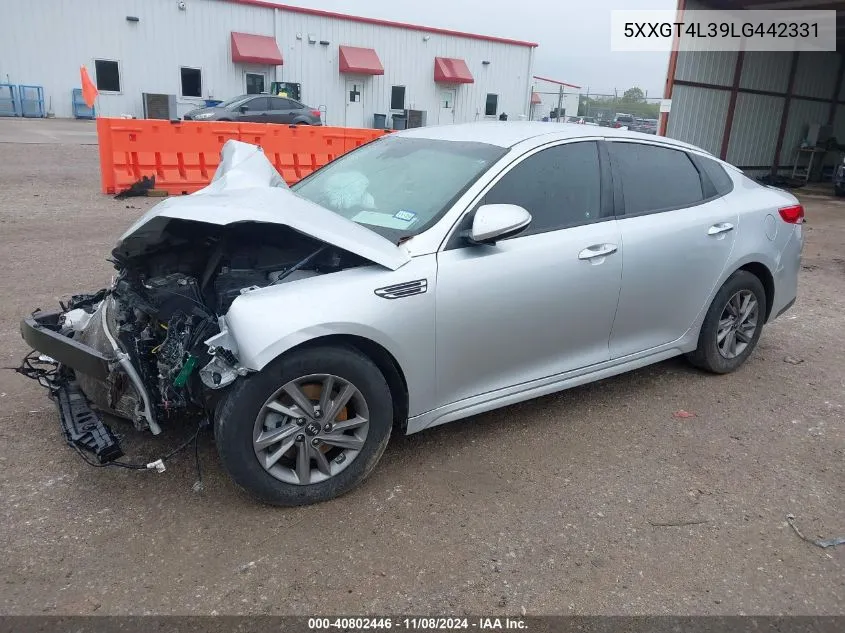 2020 Kia Optima Lx VIN: 5XXGT4L39LG442331 Lot: 40802446