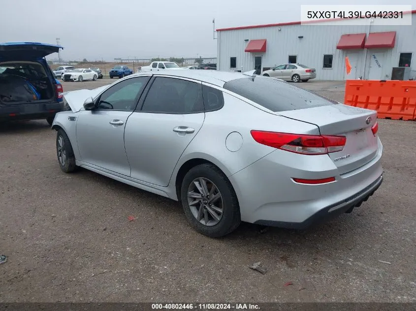 2020 Kia Optima Lx VIN: 5XXGT4L39LG442331 Lot: 40802446