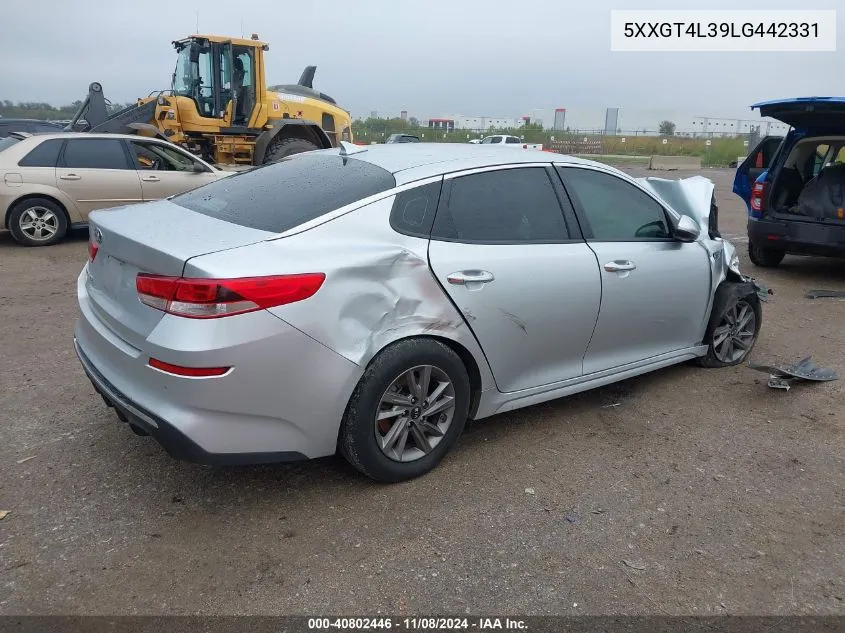 2020 Kia Optima Lx VIN: 5XXGT4L39LG442331 Lot: 40802446