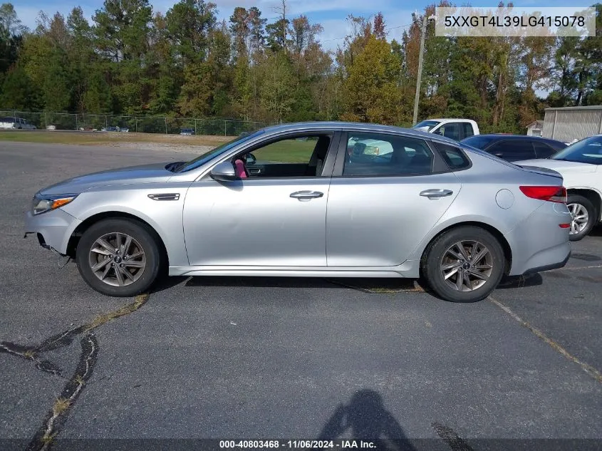 2020 Kia Optima Lx VIN: 5XXGT4L39LG415078 Lot: 40803468