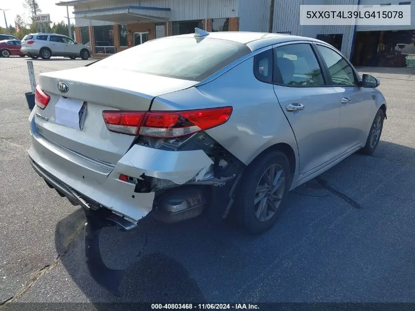 2020 Kia Optima Lx VIN: 5XXGT4L39LG415078 Lot: 40803468