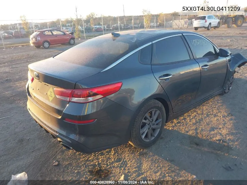 2020 Kia Optima Lx VIN: 5XXGT4L30LG411209 Lot: 40828960