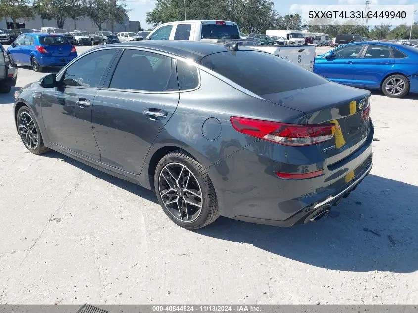 2020 Kia Optima Se VIN: 5XXGT4L33LG449940 Lot: 40844824