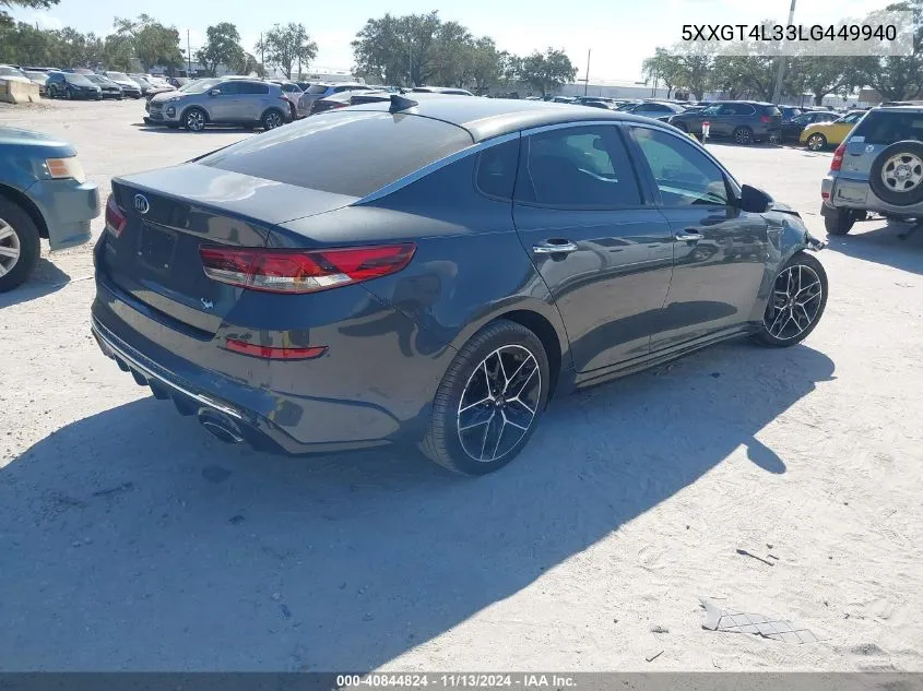 2020 Kia Optima Se VIN: 5XXGT4L33LG449940 Lot: 40844824