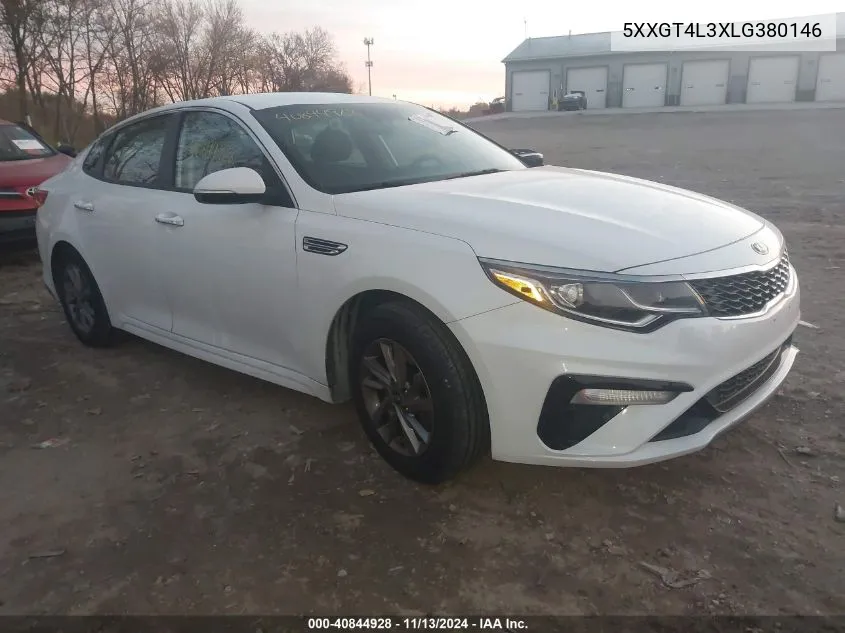 2020 Kia Optima Lx VIN: 5XXGT4L3XLG380146 Lot: 40844928