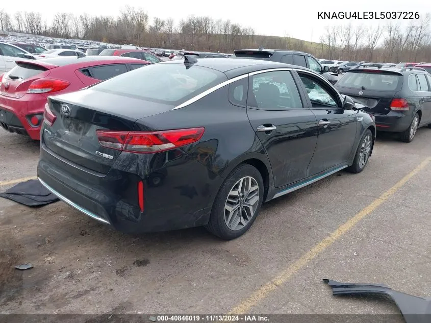 2020 Kia Optima Hybrid Ex VIN: KNAGU4LE3L5037226 Lot: 40846019