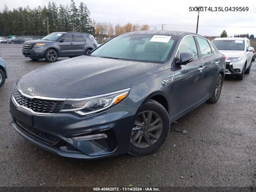 2020 Kia Optima Lx VIN: 5XXGT4L35LG439569 Lot: 40862072