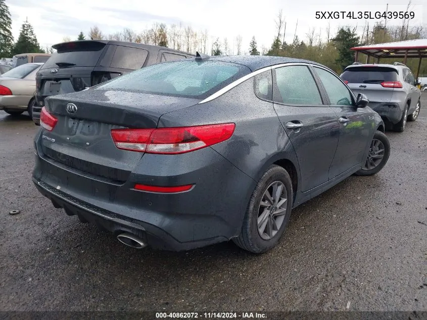 2020 Kia Optima Lx VIN: 5XXGT4L35LG439569 Lot: 40862072