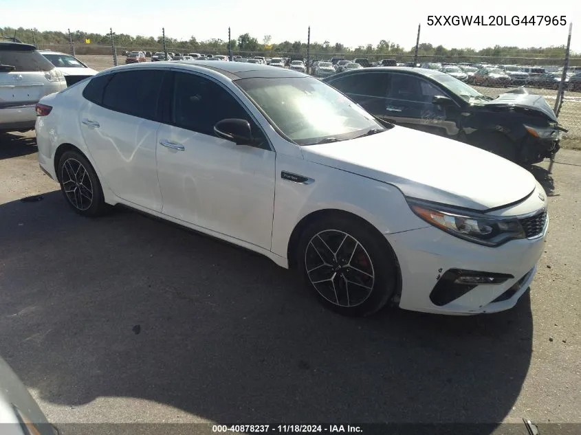 2020 Kia Optima Sx VIN: 5XXGW4L20LG447965 Lot: 40878237