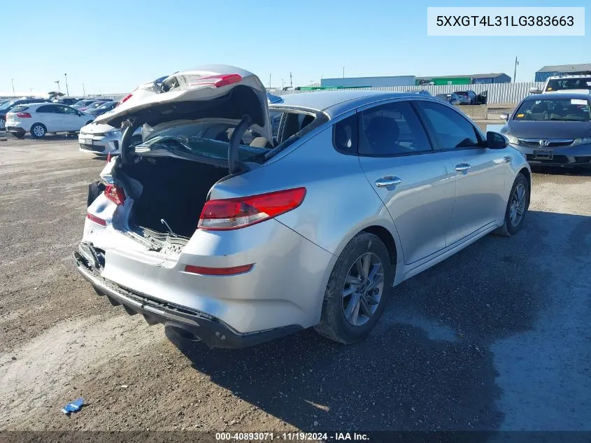 2020 Kia Optima Lx VIN: 5XXGT4L31LG383663 Lot: 40893071