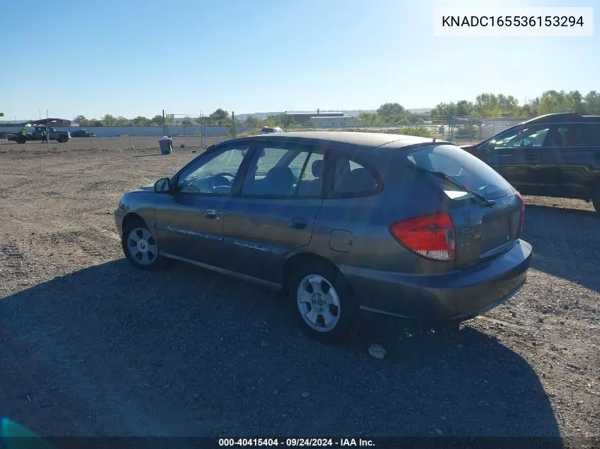 2003 Kia Rio Cinco VIN: KNADC165536153294 Lot: 40415404