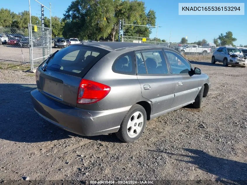 2003 Kia Rio Cinco VIN: KNADC165536153294 Lot: 40415404