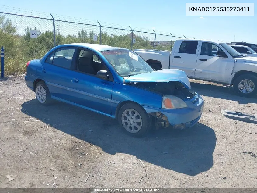 2003 Kia Rio VIN: KNADC125536273411 Lot: 40472321