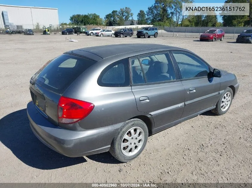 2003 Kia Rio Cinco VIN: KNADC165236151762 Lot: 40502960