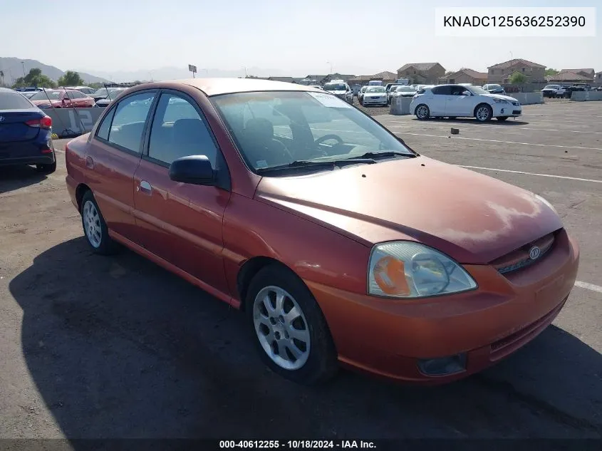 2003 Kia Rio VIN: KNADC125636252390 Lot: 40612255