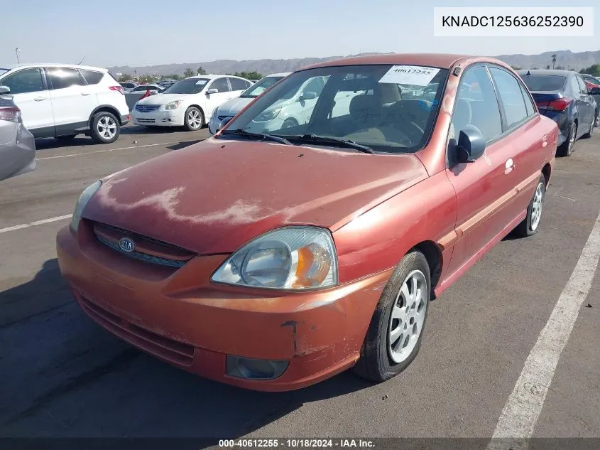 2003 Kia Rio VIN: KNADC125636252390 Lot: 40612255