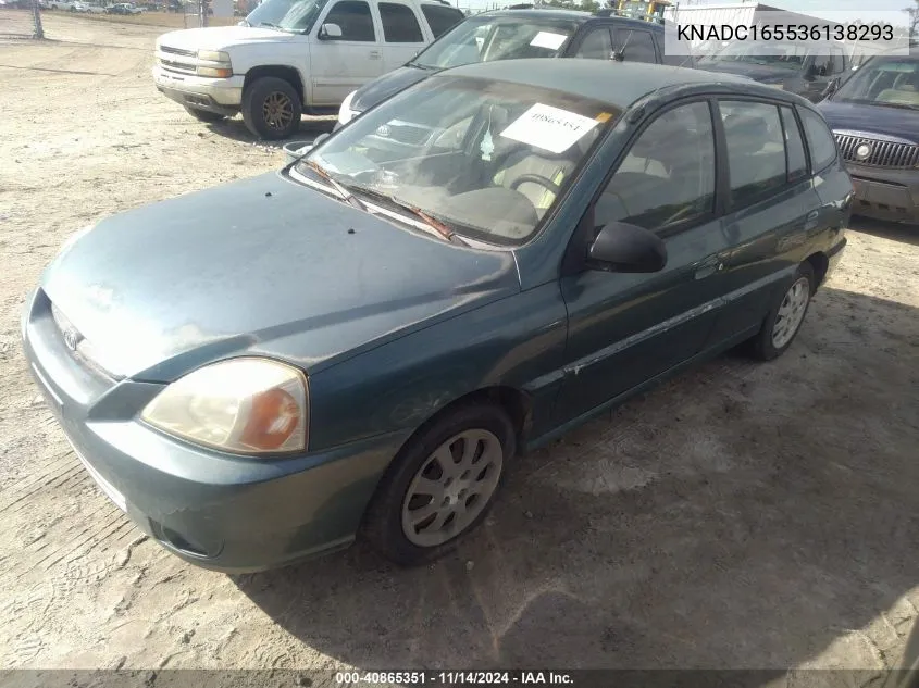 2003 Kia Rio Cinco VIN: KNADC165536138293 Lot: 40865351