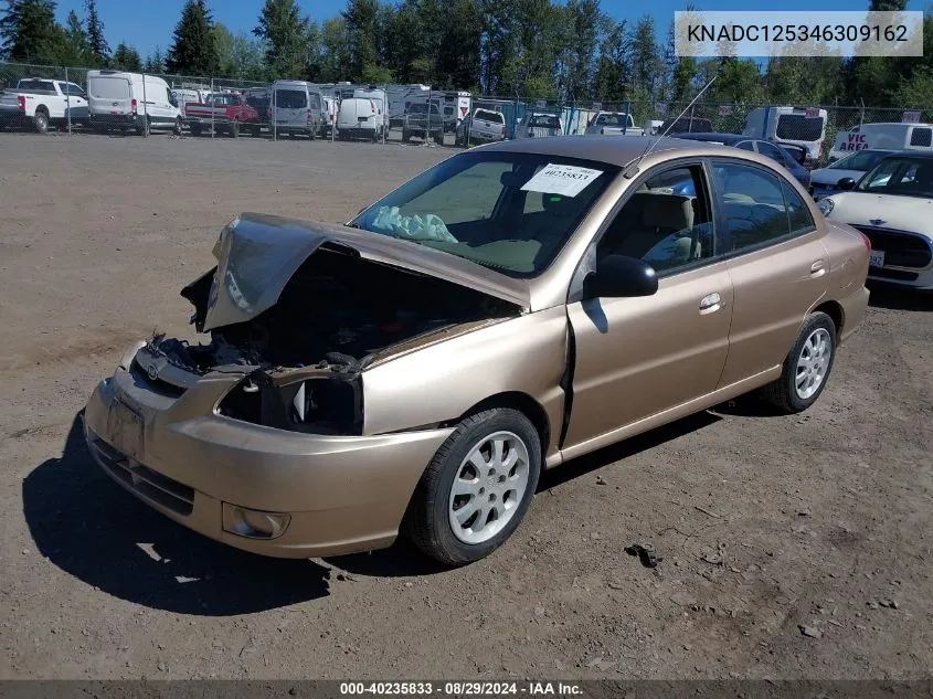 2004 Kia Rio VIN: KNADC125346309162 Lot: 40235833