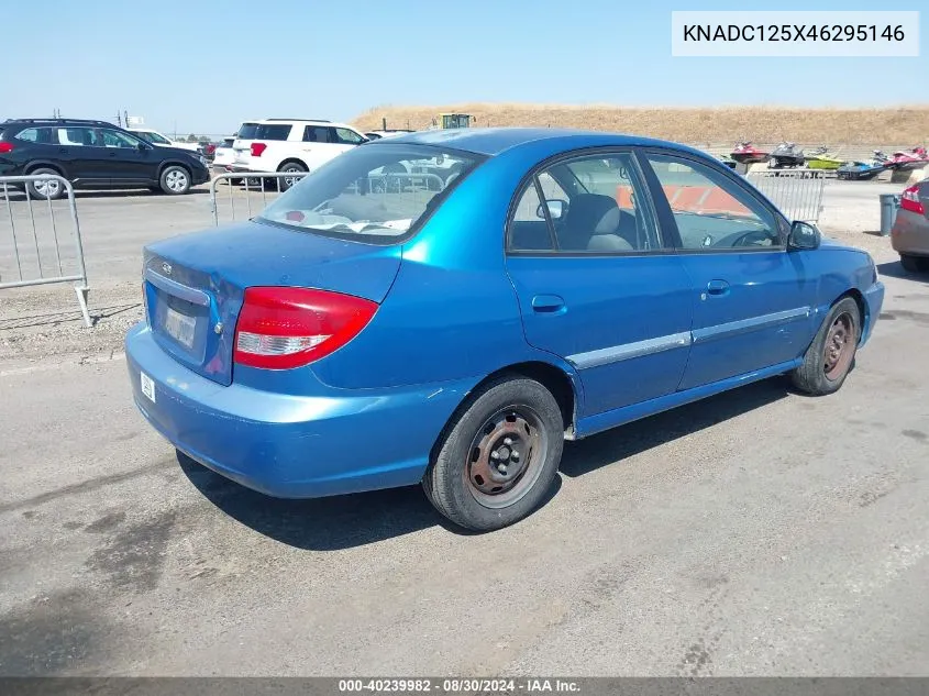 KNADC125X46295146 2004 Kia Rio