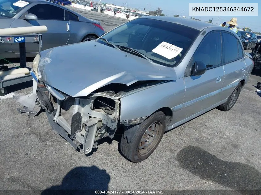 KNADC125346344672 2004 Kia Rio