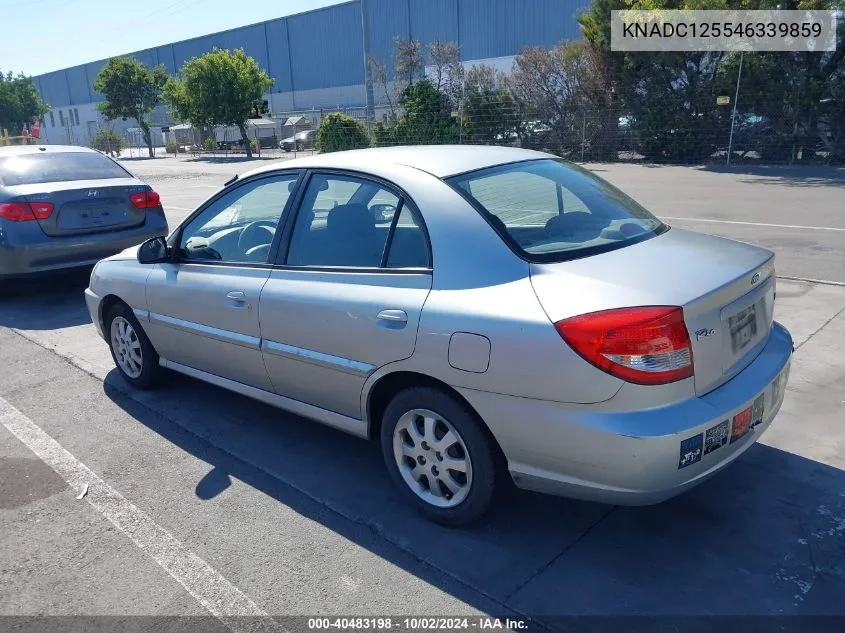 2004 Kia Rio VIN: KNADC125546339859 Lot: 40483198