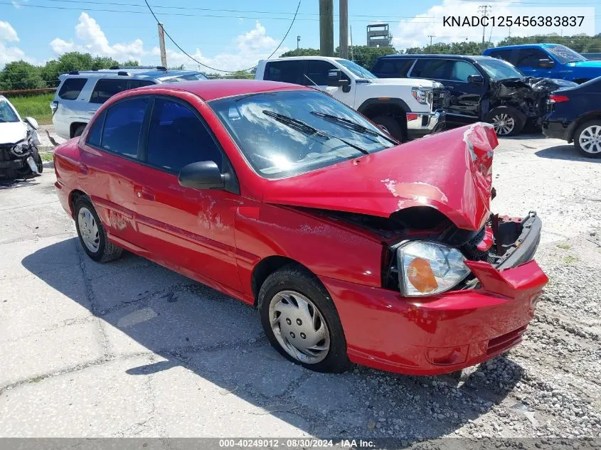 2005 Kia Rio VIN: KNADC125456383837 Lot: 40249012