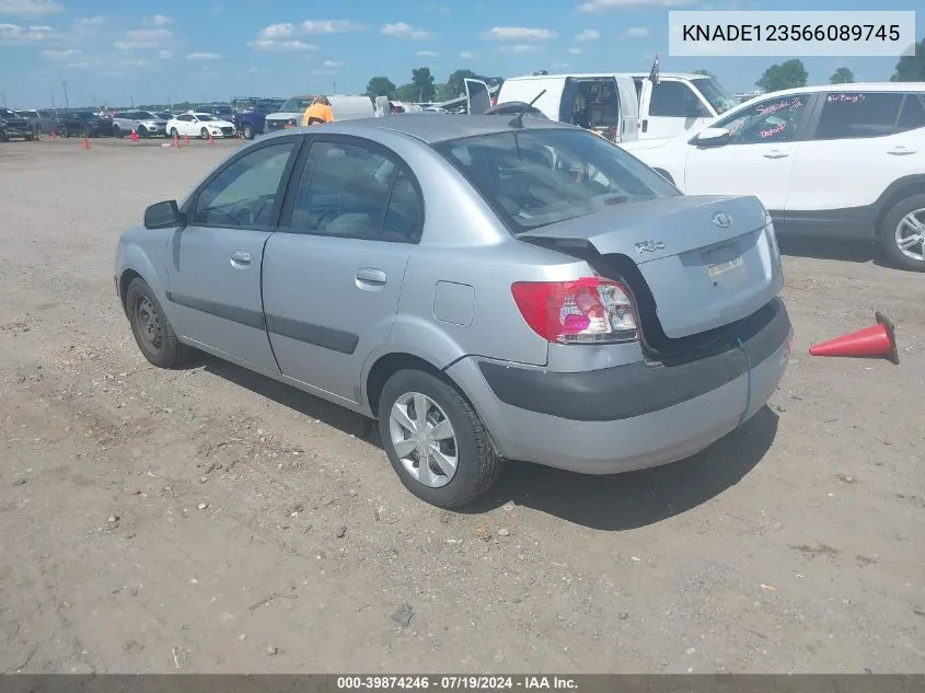 KNADE123566089745 2006 Kia Rio Lx