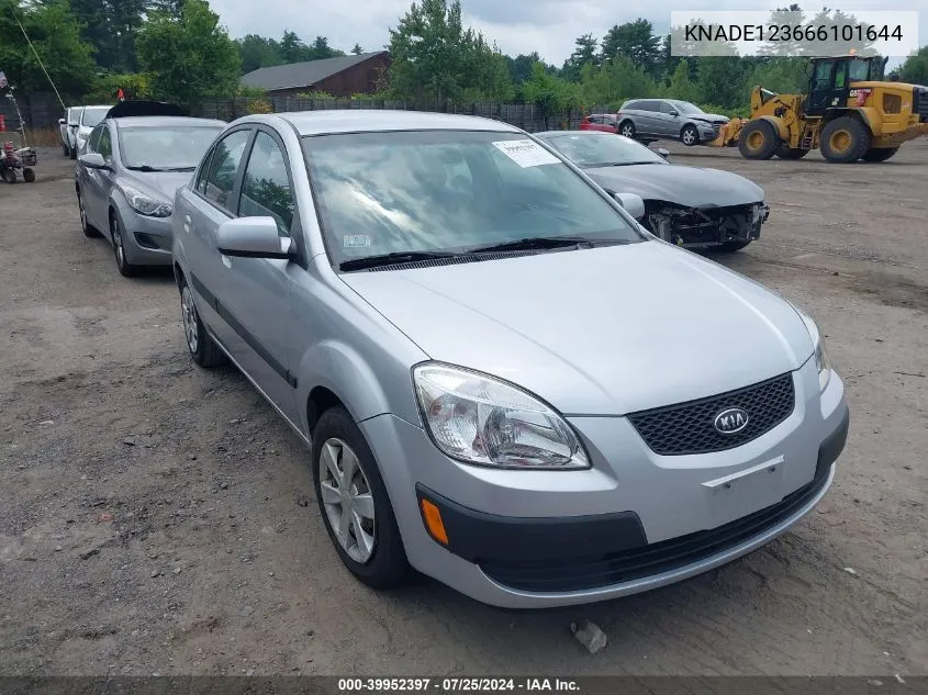 2006 Kia Rio Lx VIN: KNADE123666101644 Lot: 39952397