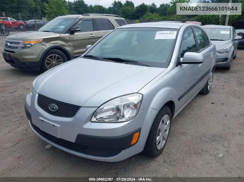 KNADE123666101644 2006 Kia Rio Lx