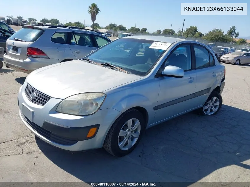 2006 Kia Rio Lx VIN: KNADE123X66133044 Lot: 40118007