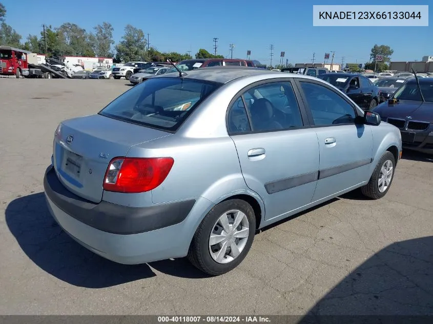 2006 Kia Rio Lx VIN: KNADE123X66133044 Lot: 40118007