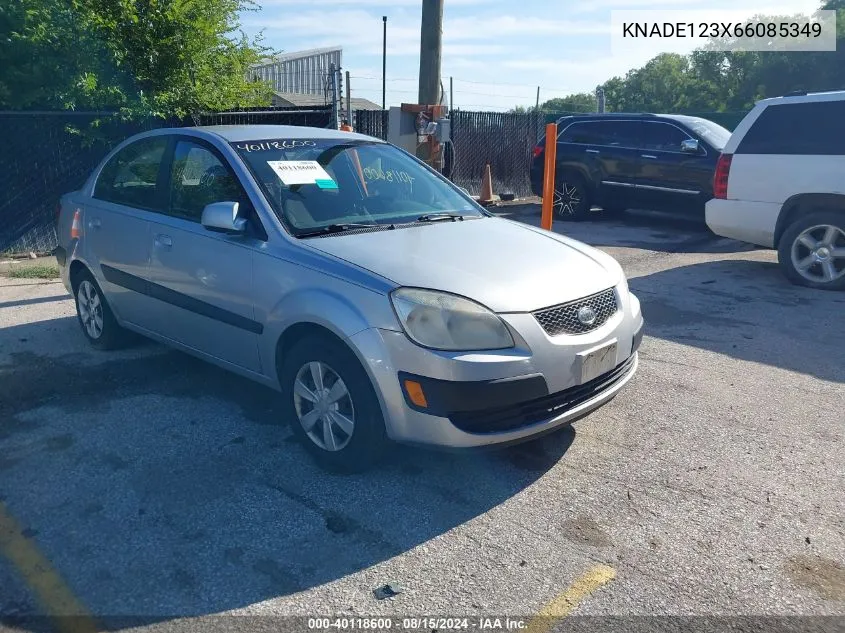 2006 Kia Rio Lx VIN: KNADE123X66085349 Lot: 40118600