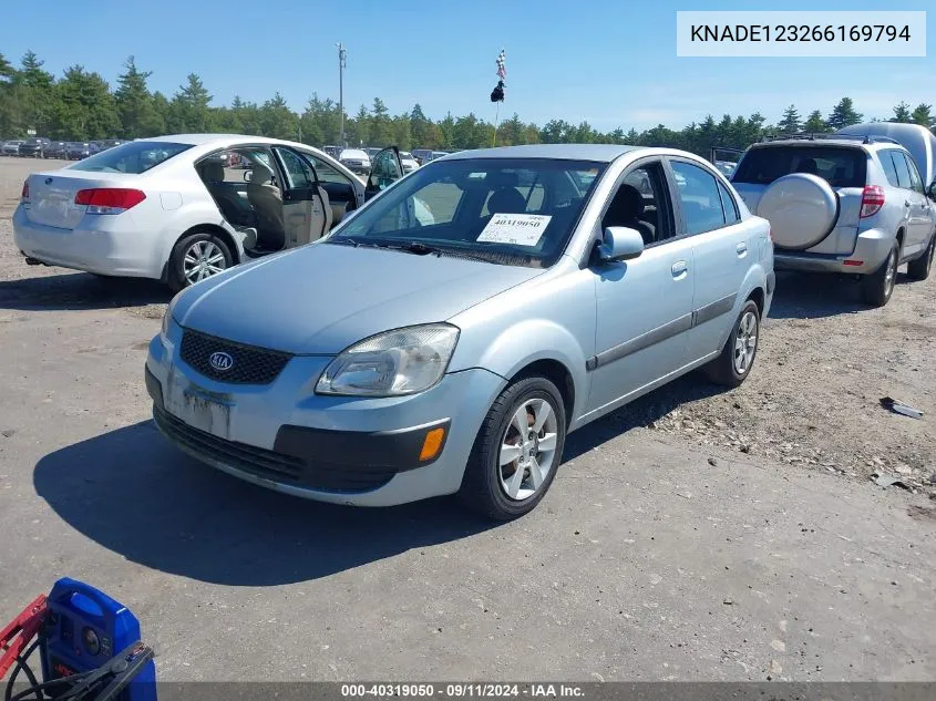 KNADE123266169794 2006 Kia Rio Lx