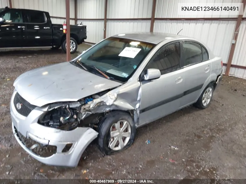 KNADE123466140491 2006 Kia Rio Lx